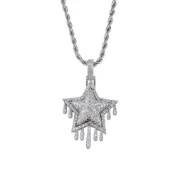 CN041 Hip Hop  Pendant Copper Micro pave with CZ stones Necklace Jewelry for men and women