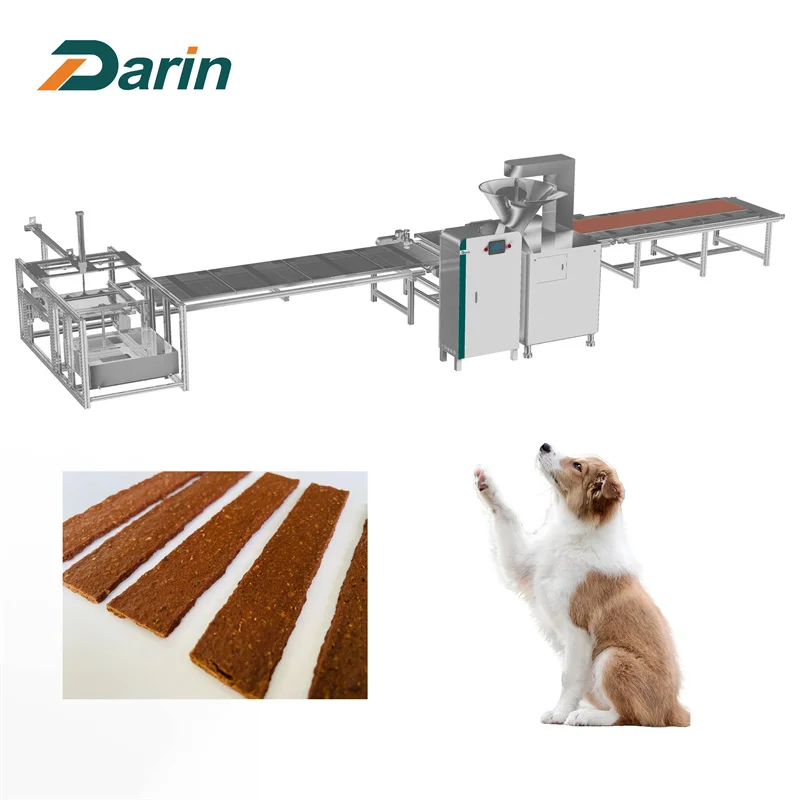 Cold Extrusion Machine Pet Treats Dog Chews Making Machine pet biscuit making machine Dog Food Fresh Meat Strip Extruding Line