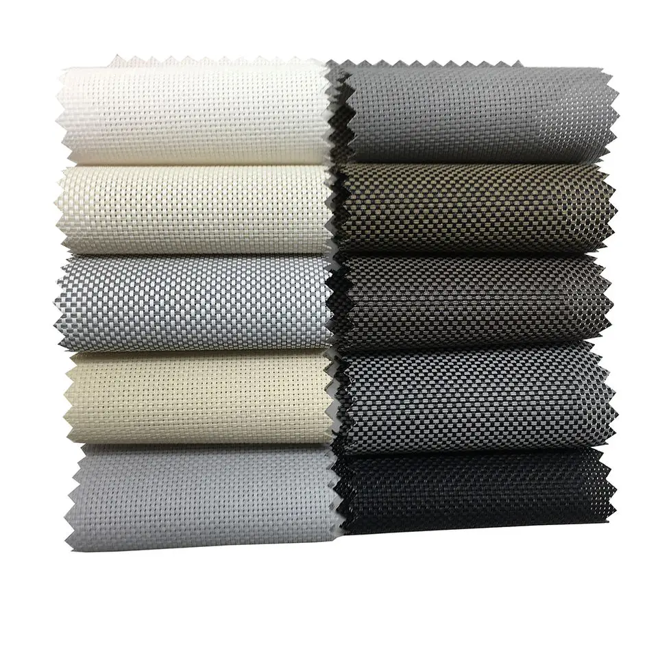 Window Shade Polyester Sunscreen Fabric Blackout Curtain Blind Fabric For Roller Blinds From China Supplier