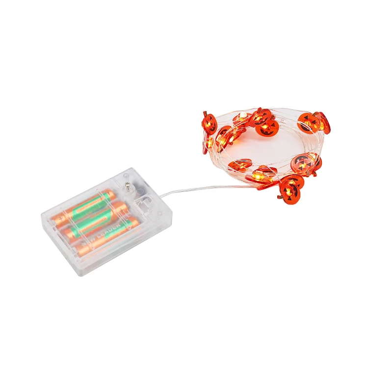 Big Pumpkin Pattern Battery-Operated Neon Star Wreath Weddings Christmas LED Color-Changing Christmas Tree String Light Laughing