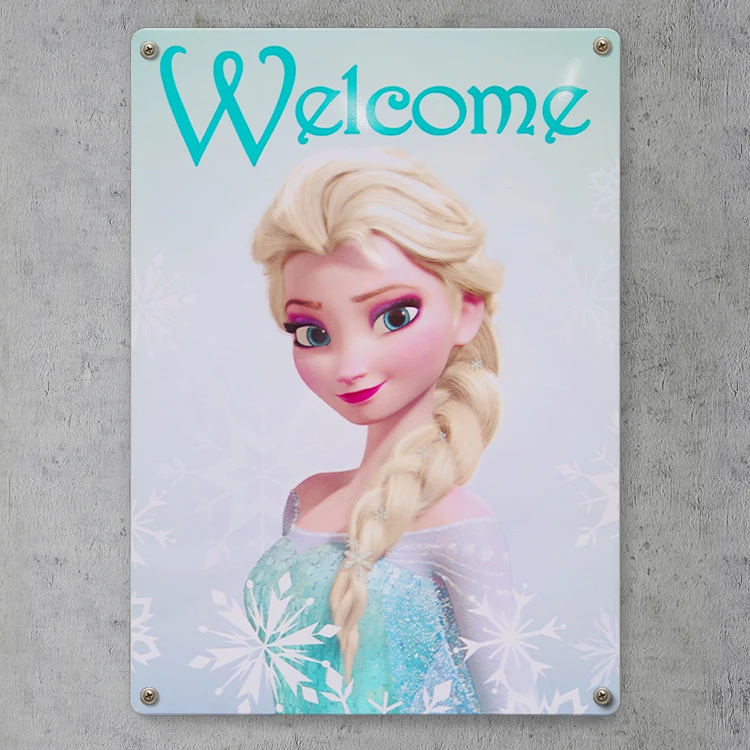 Wholesale Custom Printing A4 Size Black 12 Inches Embossed Metal Tin Sign