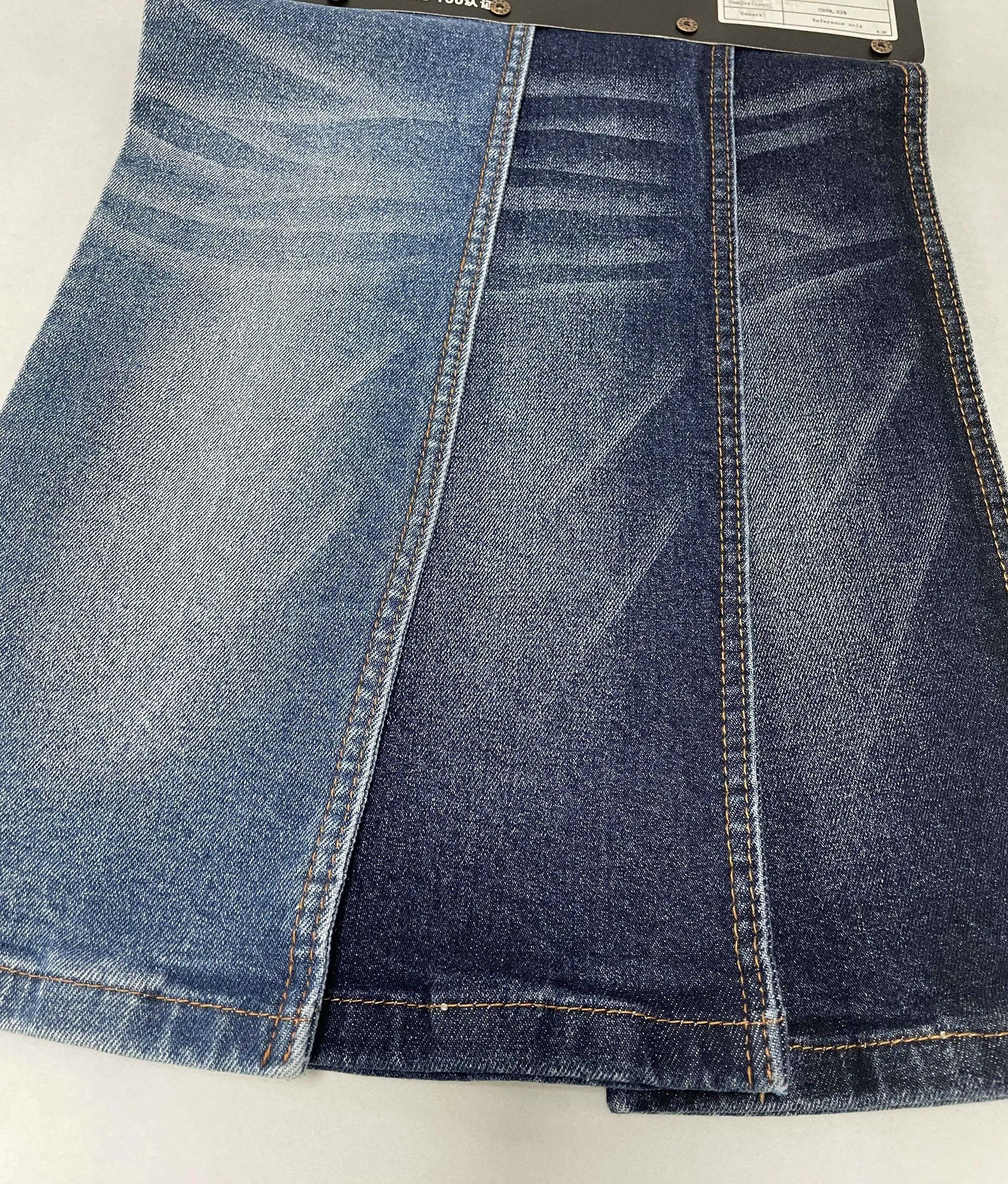 12 oz Heavy weight cotton spandex men jeans denim fabrics with comfortable elastic from China factory