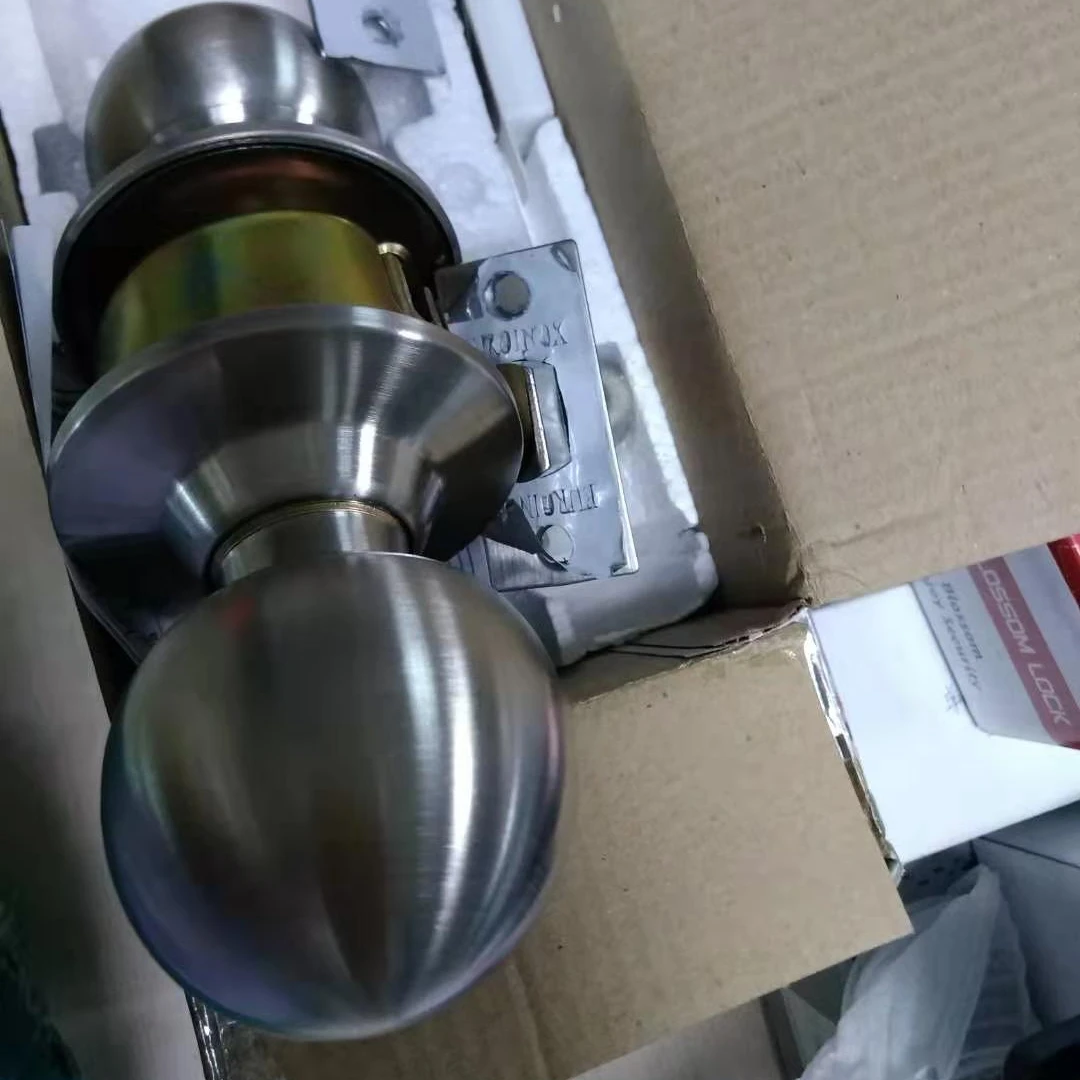 Cylindrical knob door lock without keys Hyland OEM Stainless Steel  passages function door lock 587 SS PS ,