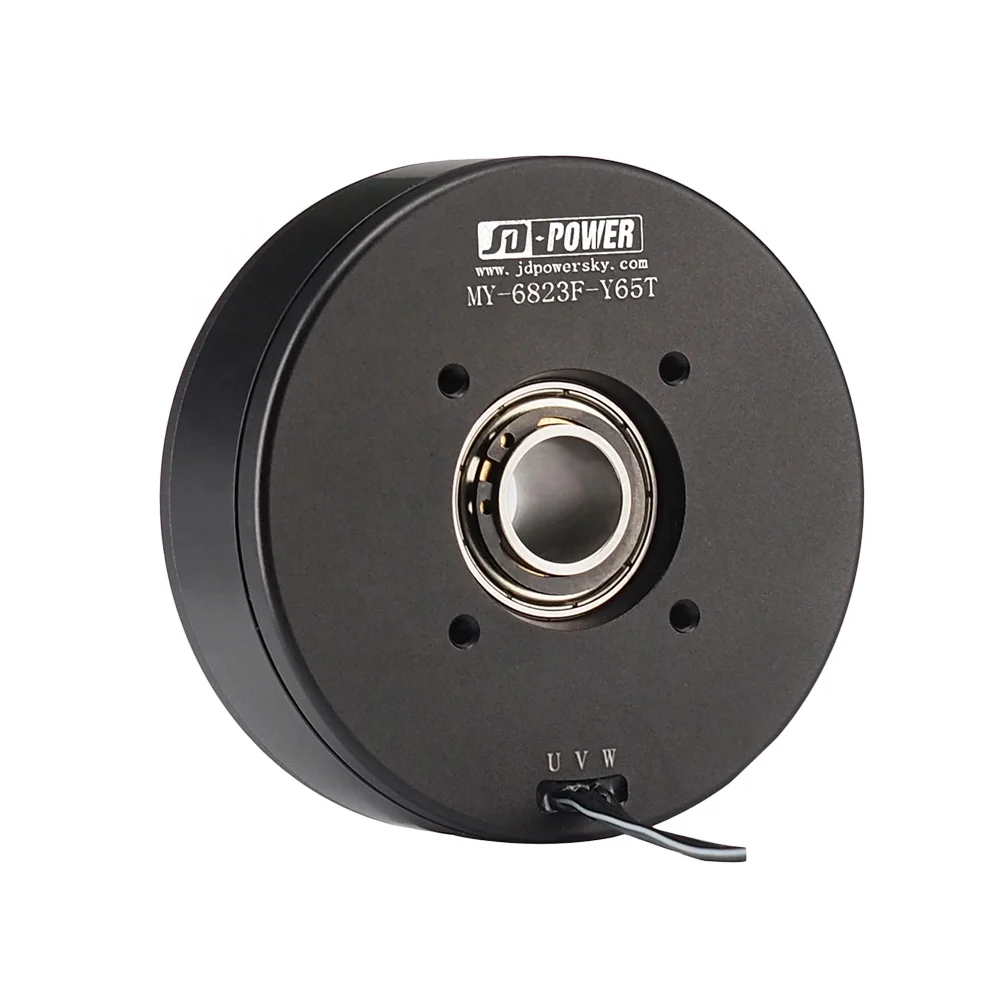 High quality JD-power MY-6823F 6210 bldc flat hollow shaft dc electric brushless gimbal motor 12v 24v for 3D Holographic Fan