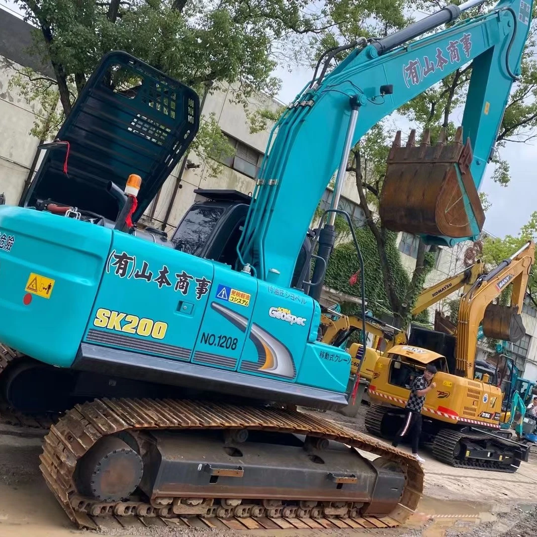 Used Import Kobelco SK200-8 Excavator Running Condition and Good Performance