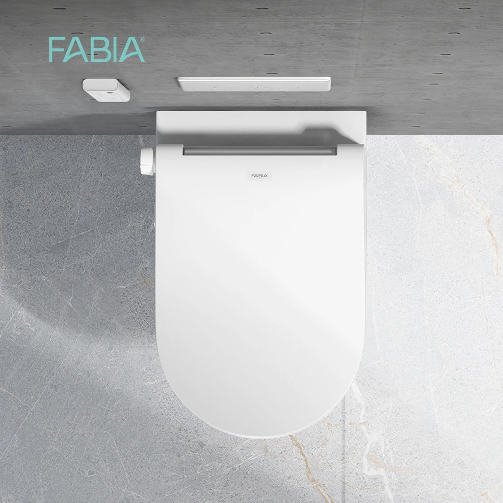 Ce Standard Bathroom Ceramic Smart Toilet Intelligent Bidet Integrated Wall Hang Toilet
