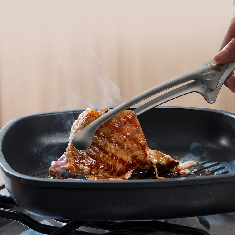 Stainless Steel Food Clip BBQ Tongs Kitchen Gadgets Salad Bread Cooking Food Serving Tongs