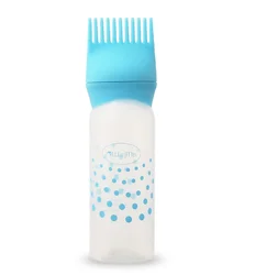 Dry cleaning shampoo bottle 120ml transparent extrusion bottle dye paste hair bottle hair care tools