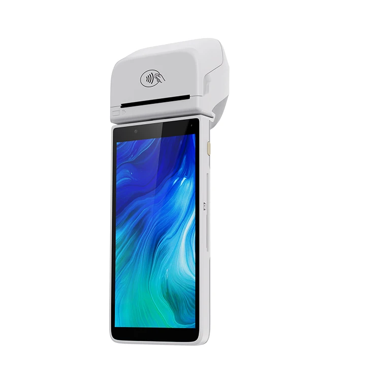 Новый дизайн 6 дюймов Android 4G мобильный платежный терминал EFT POS EMV чип-считыватель карт принтер с SDK free M90