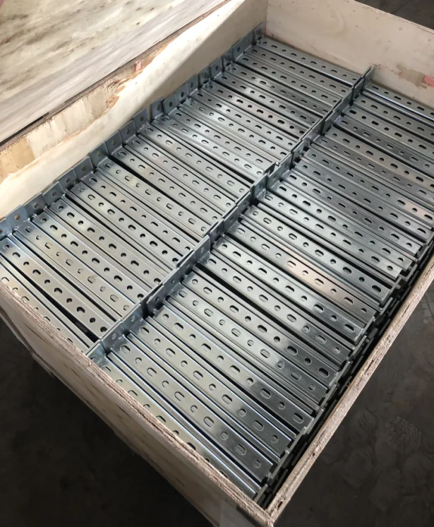 420mm Length Zinc Plated Unbraced Wall Brackets Wall Plate Welded on 27x18x1.2mm C Shape Profile for Simplify Fixing