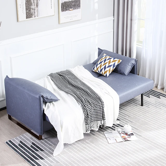 Light luxury sofa bed living room multi function sitting sleeping Technology cloth single double folding sofa cum bed