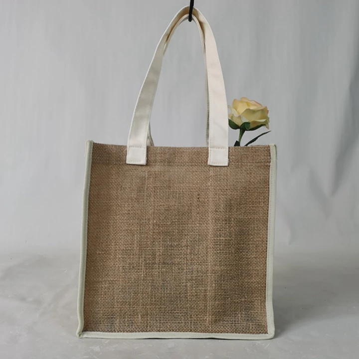 Eco Friendly Factory Customized 4 6 Bottle Jute Wine Bags For Wine Bottles Custom Logo Sublimation 6 Bottle Wine Bag Burlap Gift