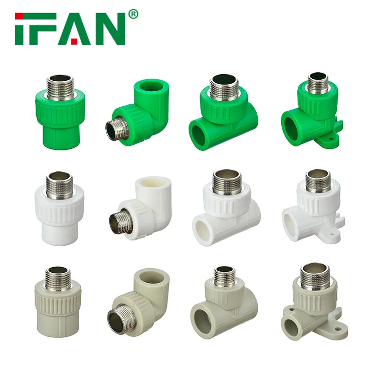 IFAN China Fittings High Quality Professional PPR Pipe Fitting Green PPR  Plumbing Materials