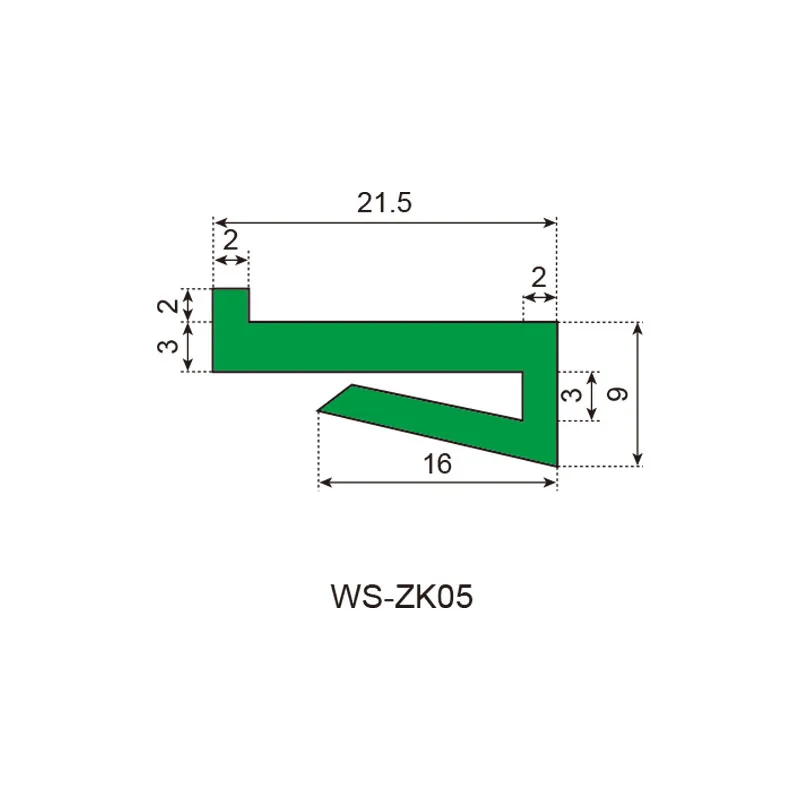 L clamping profiles WS-ZK05 plastic wear strip UHMW 1000 extrusion PE HDPE UHMW-PE chain guide rails for conveyor