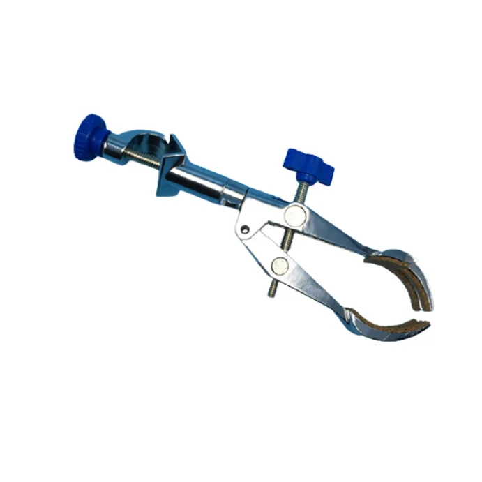 Laboratory 360 degrees Swivel Type Rubber-Coated Head four Prong Finger Style Lab Clamp
