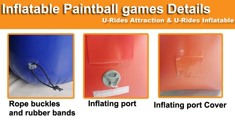 Wholesale Premium Obstacle Game Custom Archery Target Fighting Fied Buker Wall Vshape Inflatable Paintball Bunker for Shoot Game
