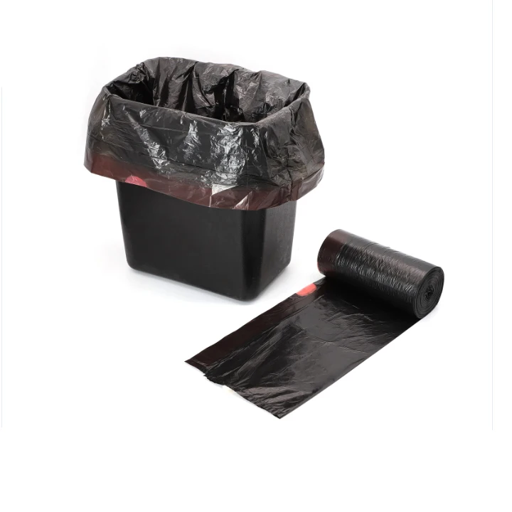Environmentally friendly biodegradable plastic can be composted biodegradable drawstring garbage bag roll