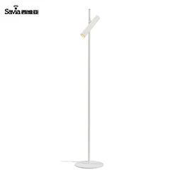 Savia Aluminum Iron LED Floor Lamp Standing Light Reading Modern Adjustable Dimmable For Hotel Bedroom living room