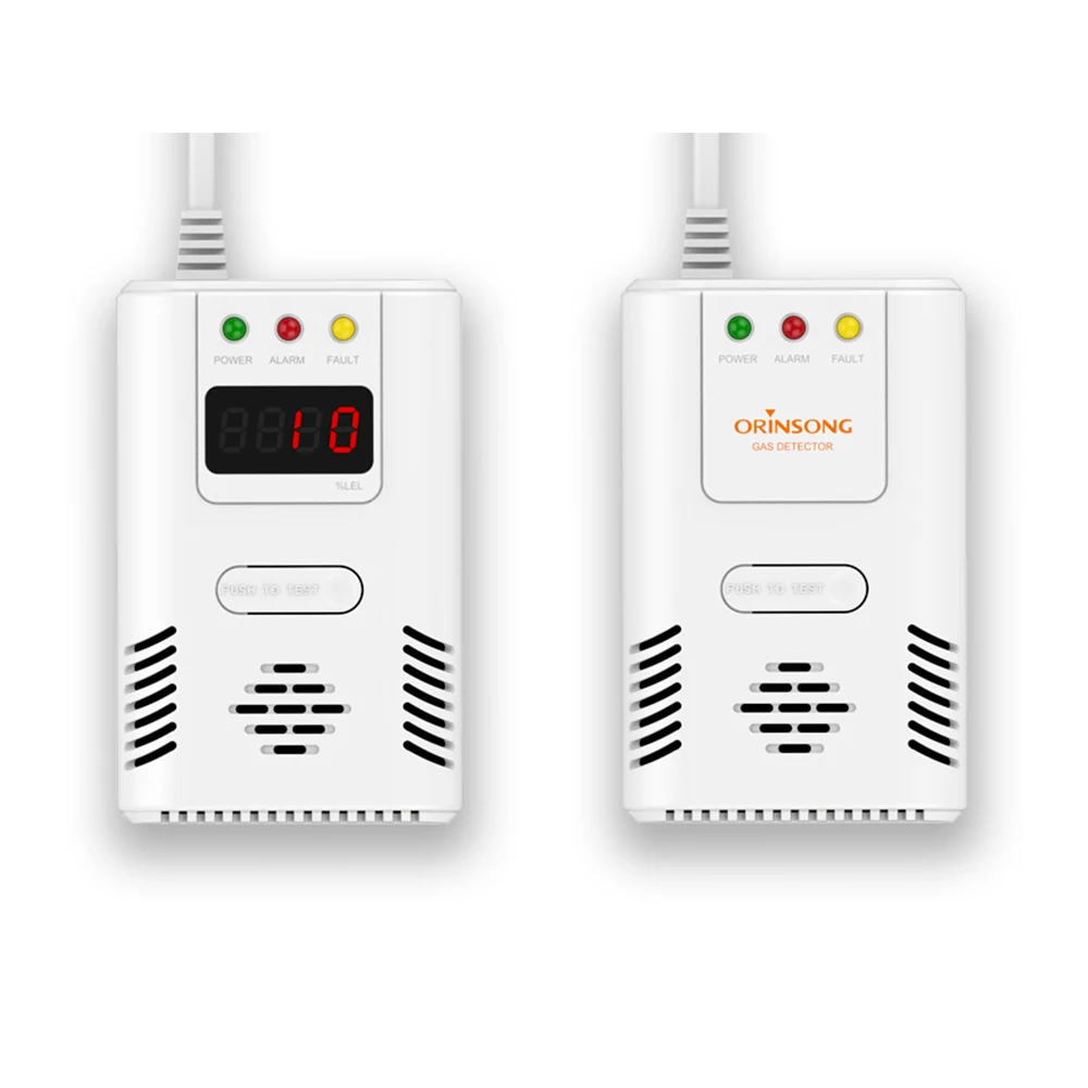 Battery Operated Lpg Gas Detector Sensor For House Security Alarm System For Gas Detection Against Unwanted Alarms