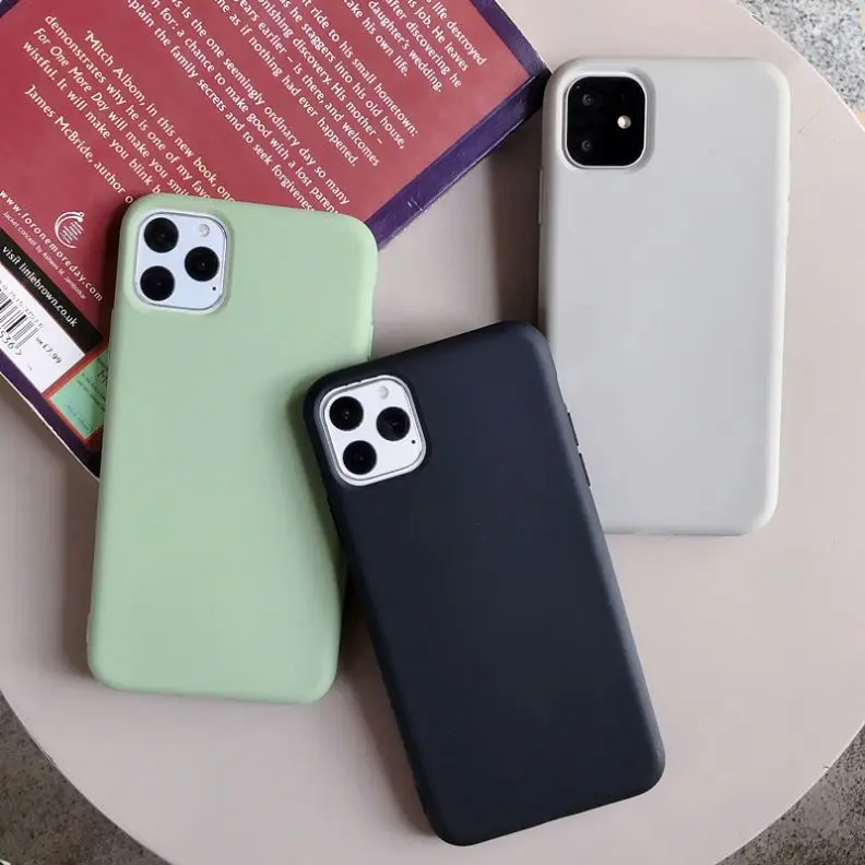  Мягкий резиновый чехол с индивидуальным логотипом для iPhone 12 mini pro max 11 XS