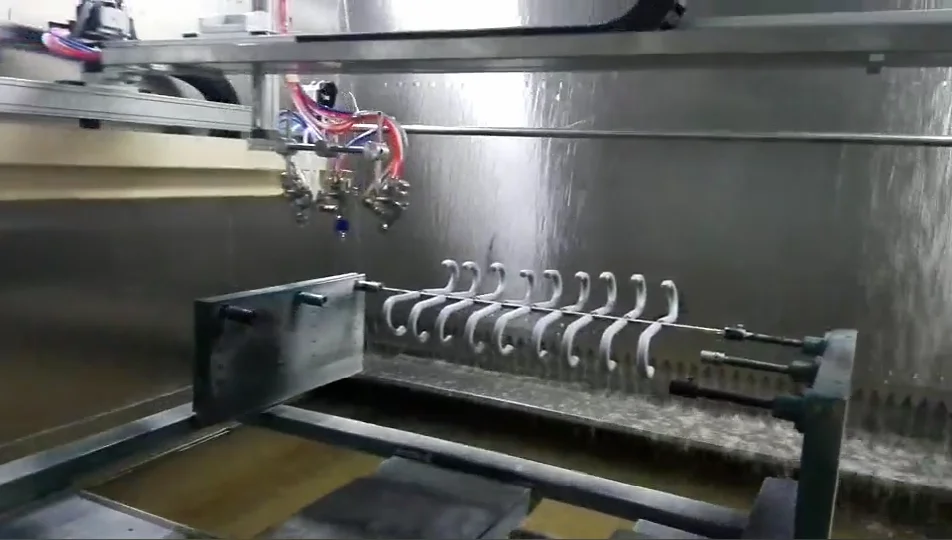 4-Axis All Automatic Electroplating Painting machinery for lampstand