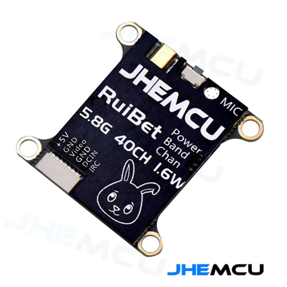 JHEMCU RuiBet Tran-3016W 5 8 Г 40CH 1 6 Вт PitMode Регулируемый VTX Встроенный микрофон 2-6S 30x30 мм для радиоуправляемого самолета FPV большой дальности