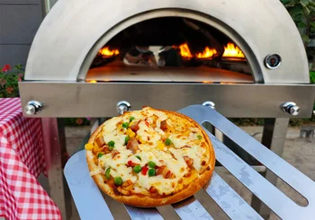 Cheap  Price Outdoor Commercial Gas With Rotate Stove Charcoal Pizza Oven