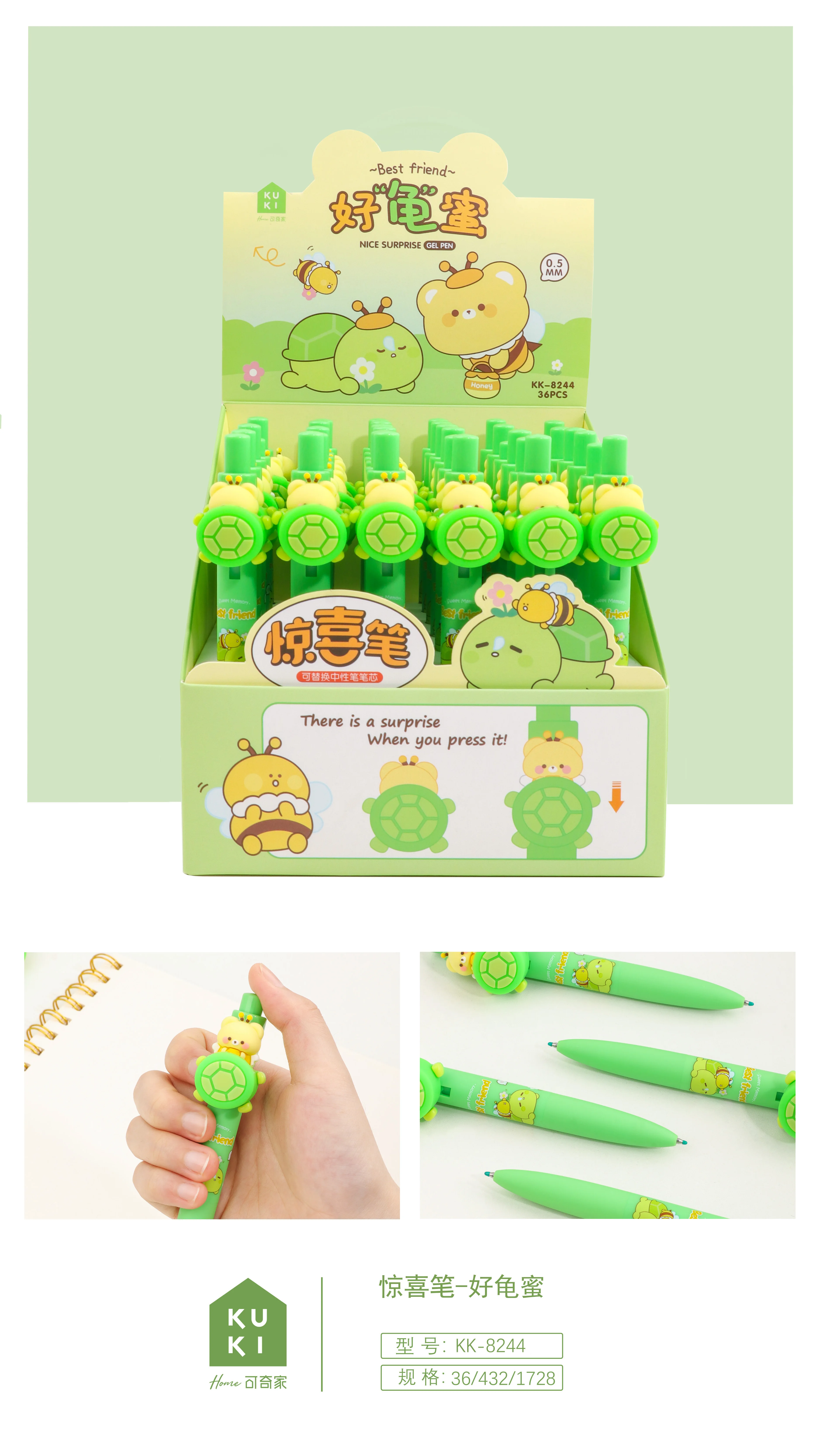 2024 New Kawaii Stationery Supplies School Student Cartoon Cute Black Ink Gel Pen  Utiles Escolares Papeleria Kawaii
