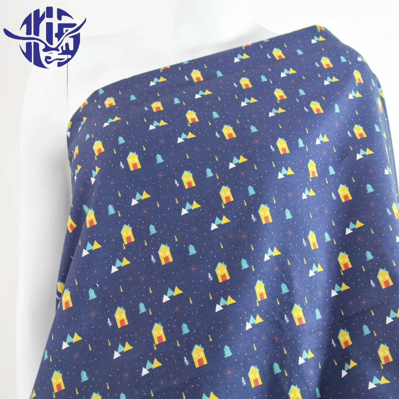 
Wholesale cartoon densgin digital printing fabric cotton canvas custom print 