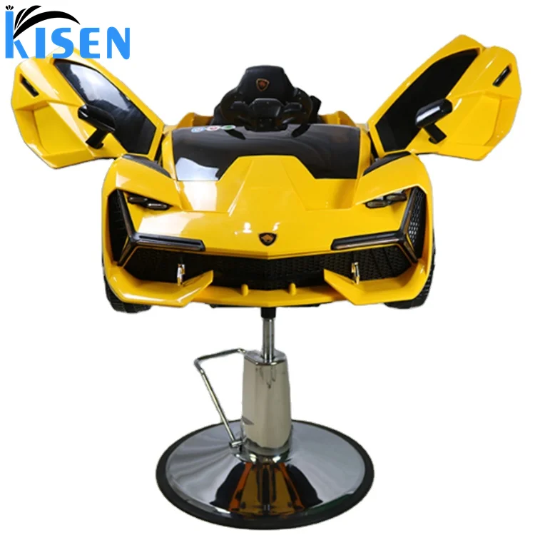 Wholesale Price Children Barber Chairs Portable Salon Used Hairdressing Motors Kids Cars Cutting Chairs with steering wheel