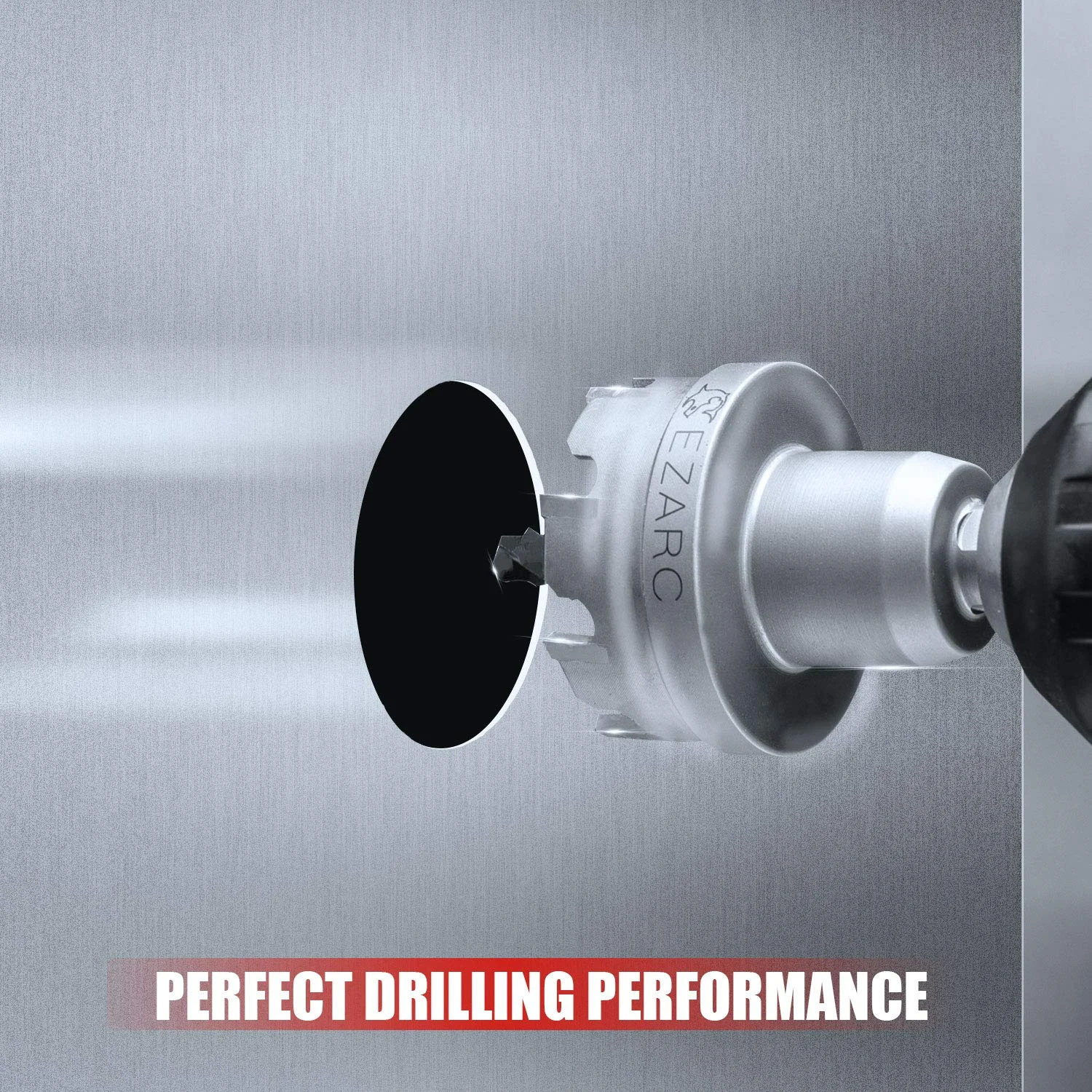 EZARC Carbide Hole Saw Heavy Duty, Hole Cutter for Stainless Steel, Sheet Metal 1-9/16' 40mm
