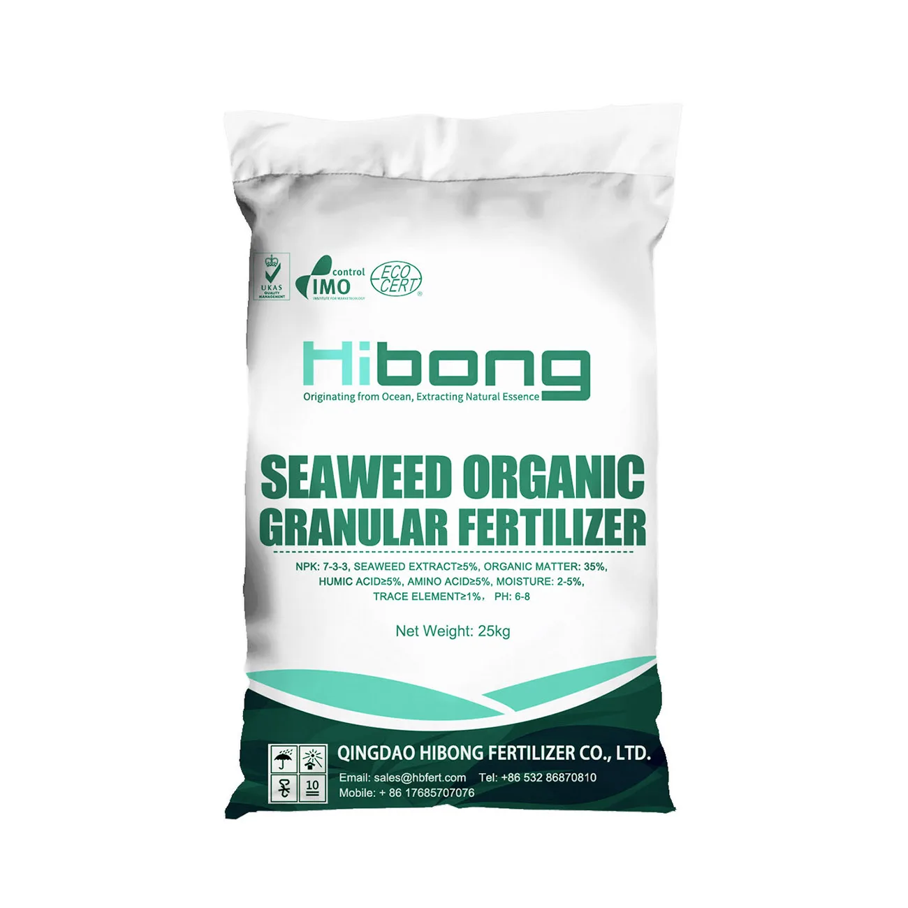 Seaweed 7-3-3 Npk Water Soluble Granule Fertilizer For Vegetables