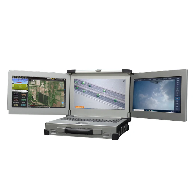 GS-75U PRO Rugged Hand Held Multiple Screens Long Range Transmission Portable RC UAV Drone Ground Control Station for Drones