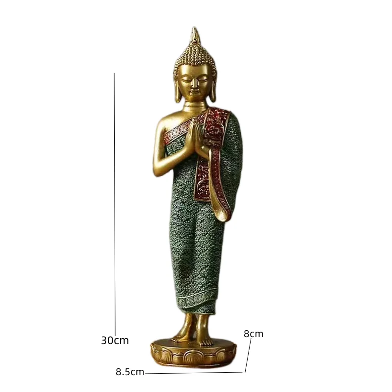 Custom Resin Zen Garden Religious Items Hindu God Statue Sakyamuni Buddha Statues For Sale Crafts Sculpture Art  Home Decoration