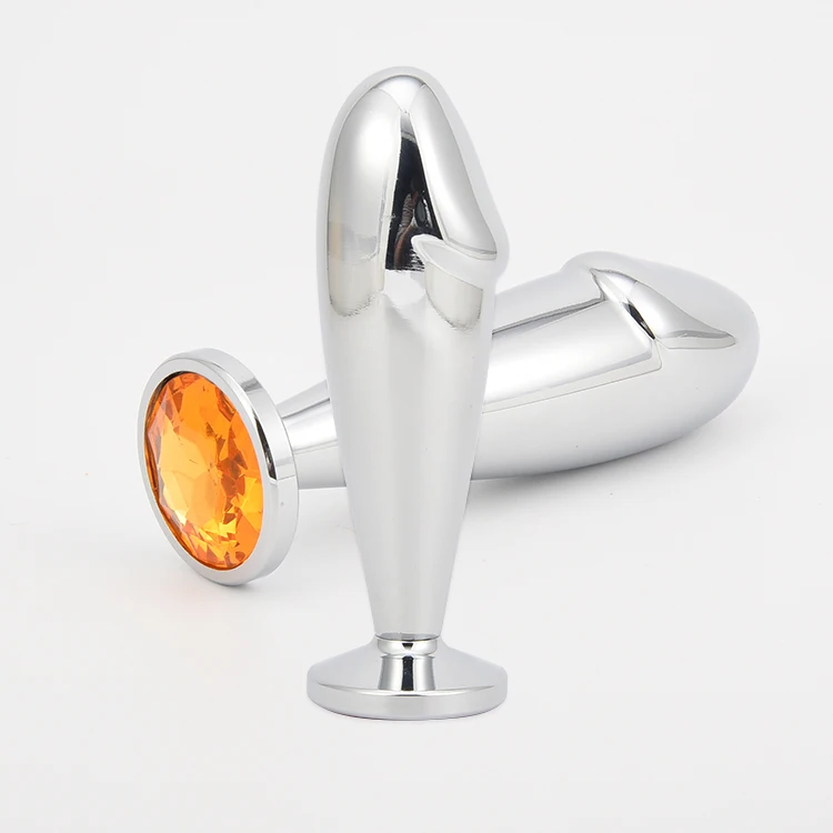 Popular Alloy Metal Material Dildos Jewelry Design Butt Plug G Spot Anal Plugs