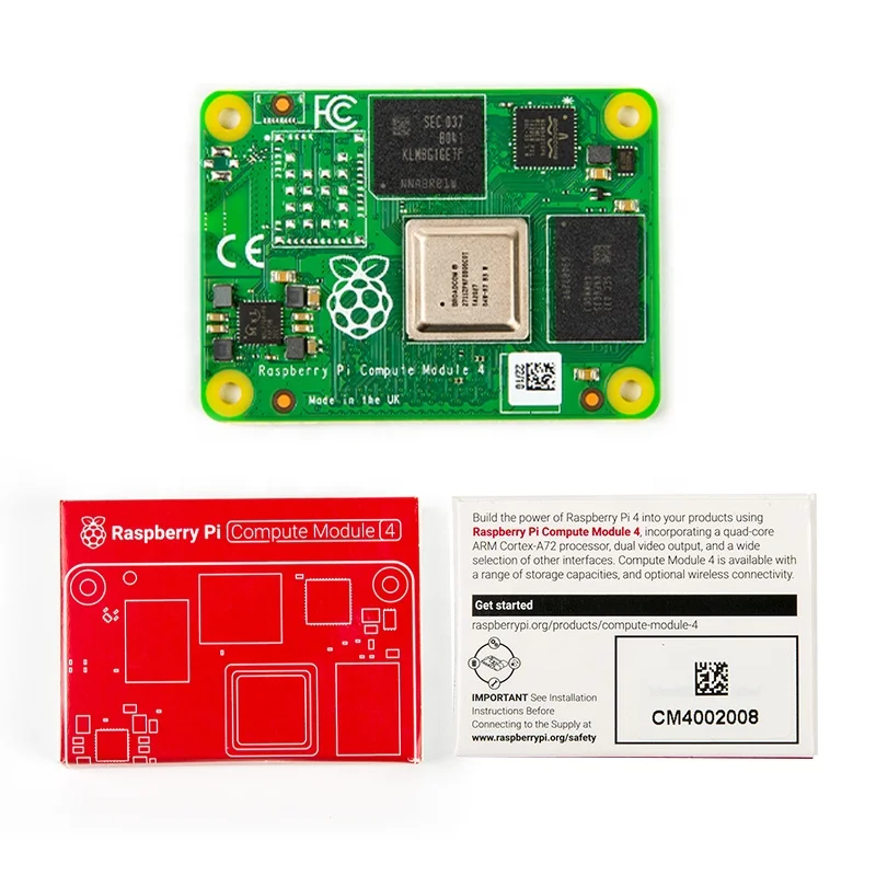 Raspberry Pi Cm4 Compute Module 4  Cm4102032 Sensors High Quality 2gb/4gb/8gb For AI Phy thon