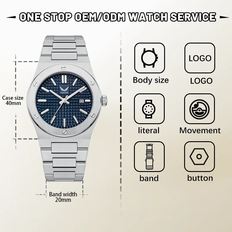 Fashion Yellow Dial Quartz Movement 50m Waterproof Luminous Hands Watch With Date Watch High Quality 2024 Mens Wristwatch Clock