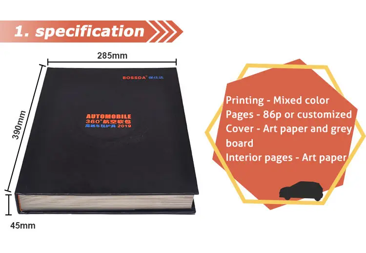Custom publishing books board book luxury catalogue design printing Story fiction book printing