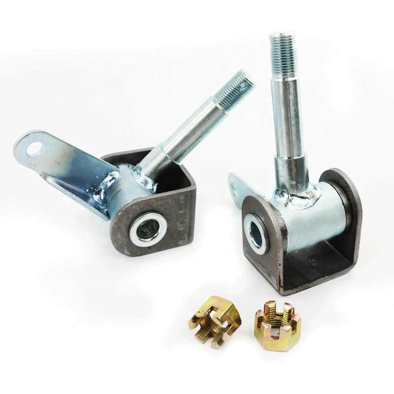 LING QI 15mm 17mm Front Wheel Stub Axle Steering Knuckle Spindle With Bearing Flange For Go Kart Quad ATV Buggy Parts