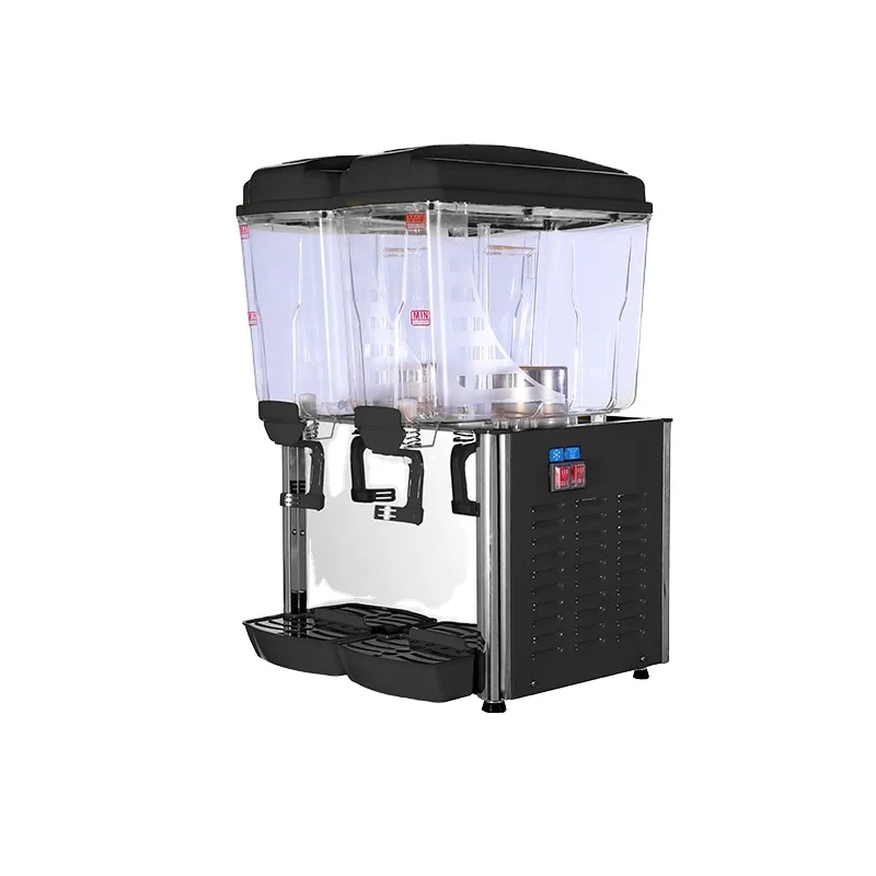 Factory Price Ice Slush Machine 2Tanks Stirring Fruit Juice Dispenser Juice Chilling Machine