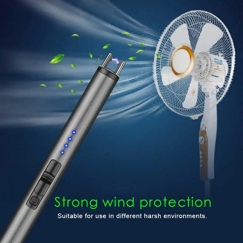 Delivery fast Led display tea light candles windproof arc luxury candle lighter