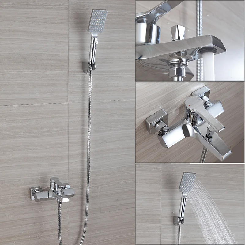 China Bath Taps Factory Brass Gold Bathroom Shower Faucet