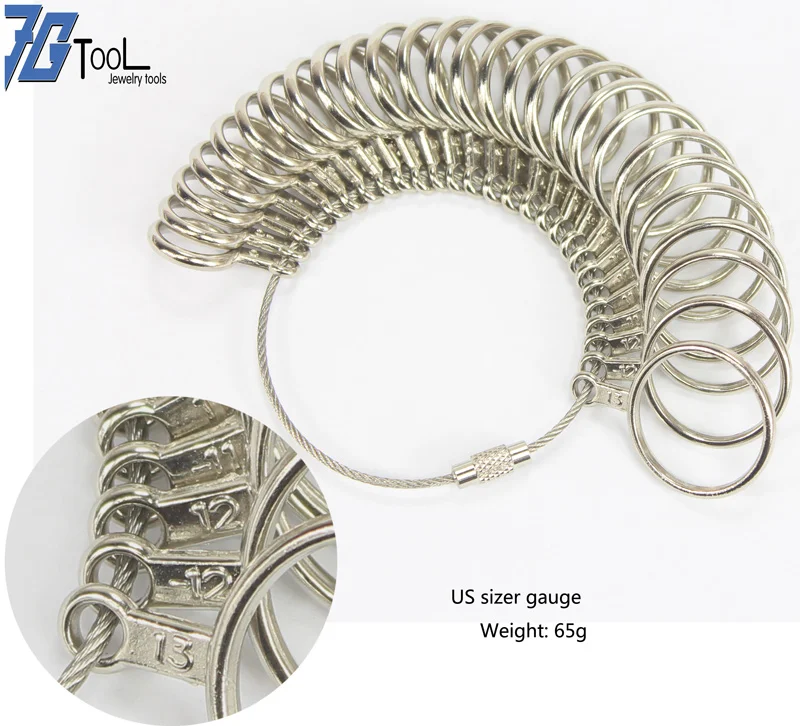 US Metal Ring Sizer 0-13