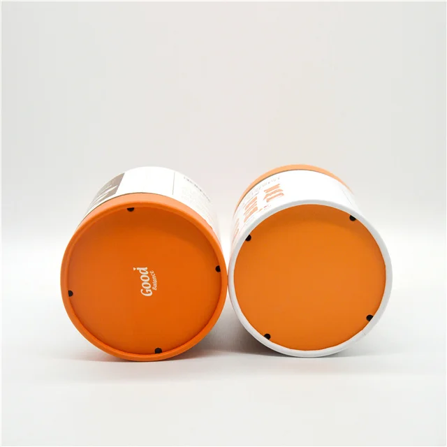 Custom Cylinder Round Food Grade Cardboard Tea Packaging  Box Paper Tube With Peel Off Airtight Lid