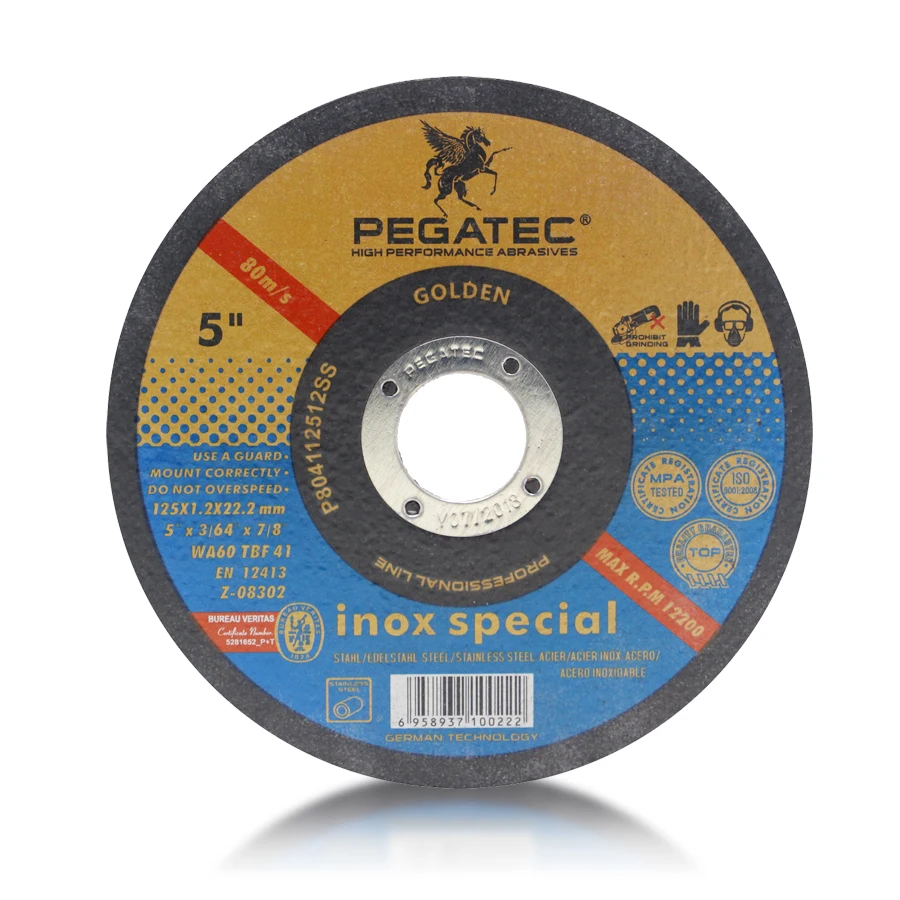 Режущие диски для нержавеющей стали 5 дюймов 125x1,2x22,2 мм