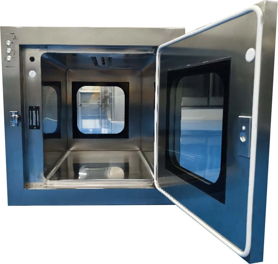 Янтарная электрическая система внутреннего замка с панелью управления sus304 статическая коробка пропуска для цехов в чистом помещении