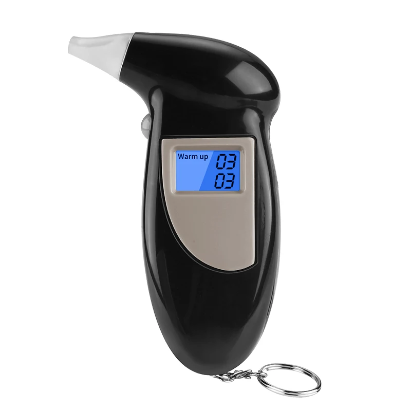 Portable Blowing Alcohol Tester Detector with High Precision Digital Display  With 5 Mouthpieces