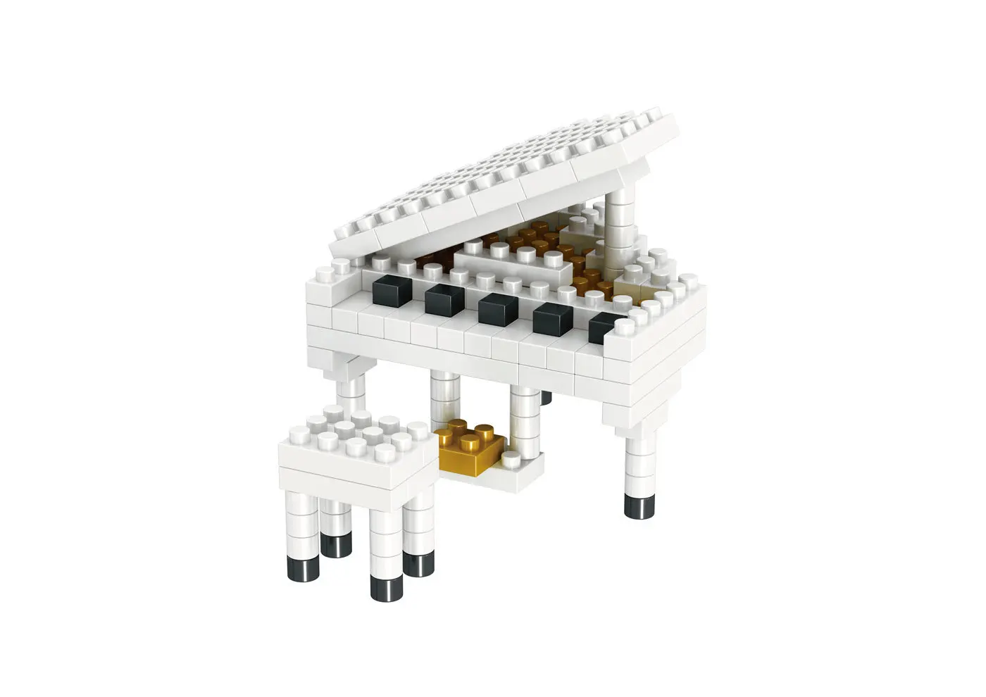 New Musical Instruments Piano Guitar Drum set Building Block assembly Compatible Block Small particle Toy kid girl Gift