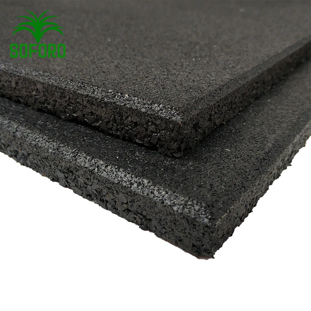 outdoor rubber flooring 1m*1m*20mm SBR rubber flooring for gym