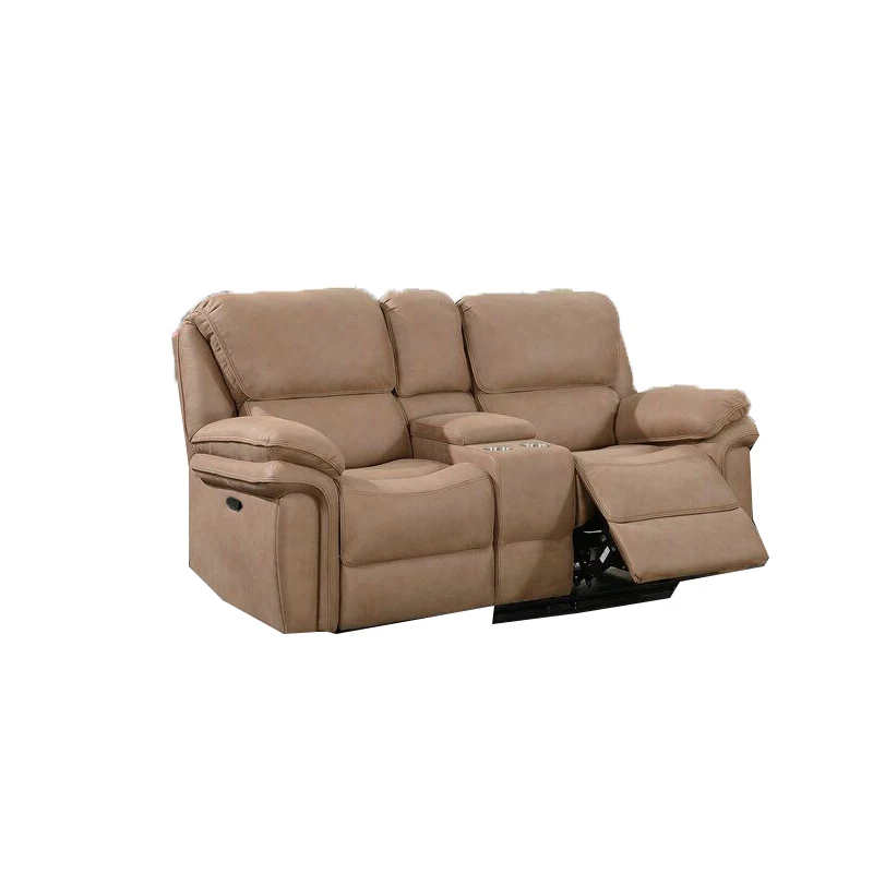 Minimalist style Two seats L shaped modular sofas Corner sofa Chocolate color Home furniture leather cover couch